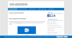 Desktop Screenshot of crearhotmailya.com